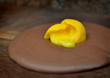 Milk Chocolate Fried Egg Lolly with Runny Yolk