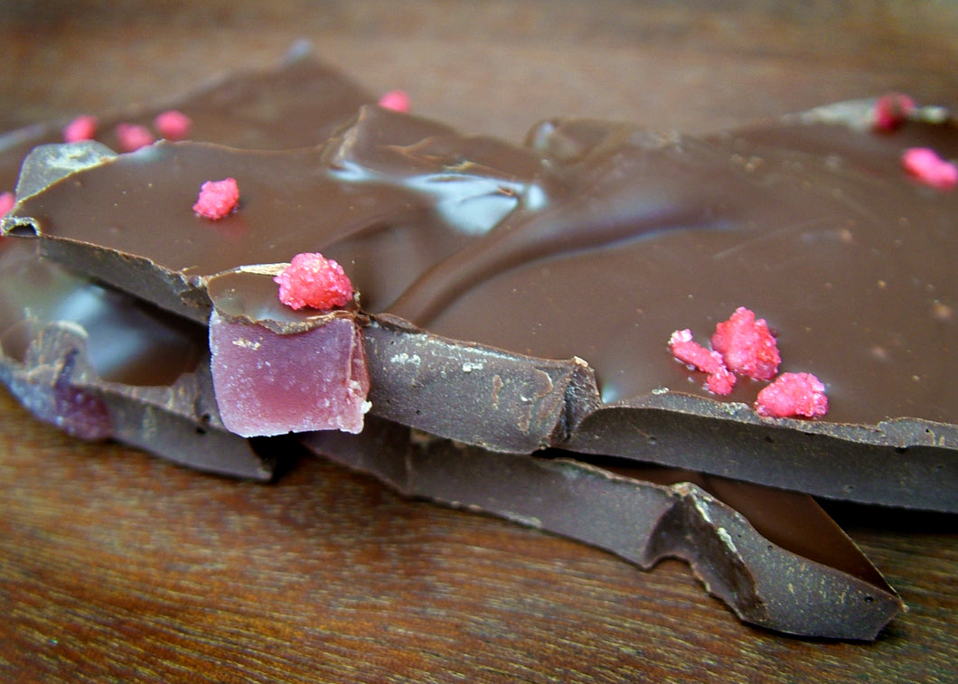 Dark Chocolate Rose Turkish Delight Shards