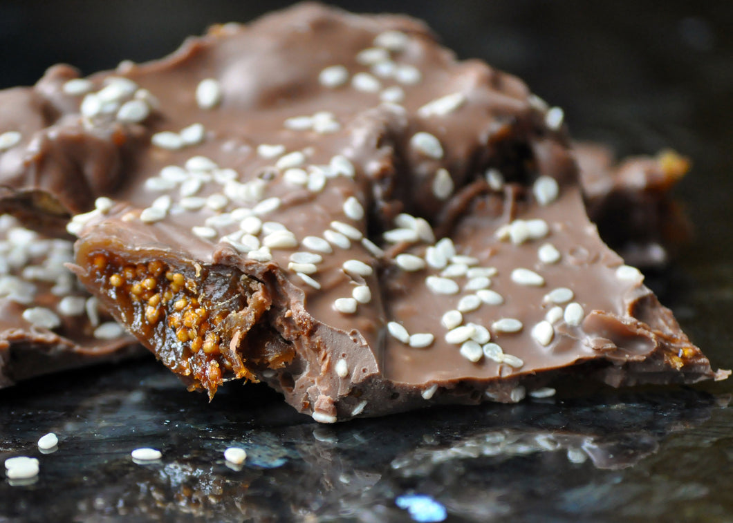 Milk Chocolate Fig & Sesame Shards